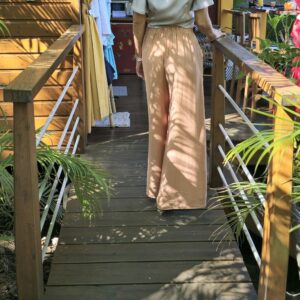 Pantalon Palazzo Vieux Rose – Image 3