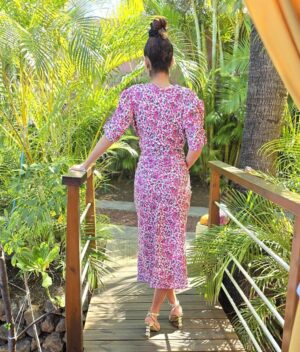 La robe romantique à imprimé floral – Image 3