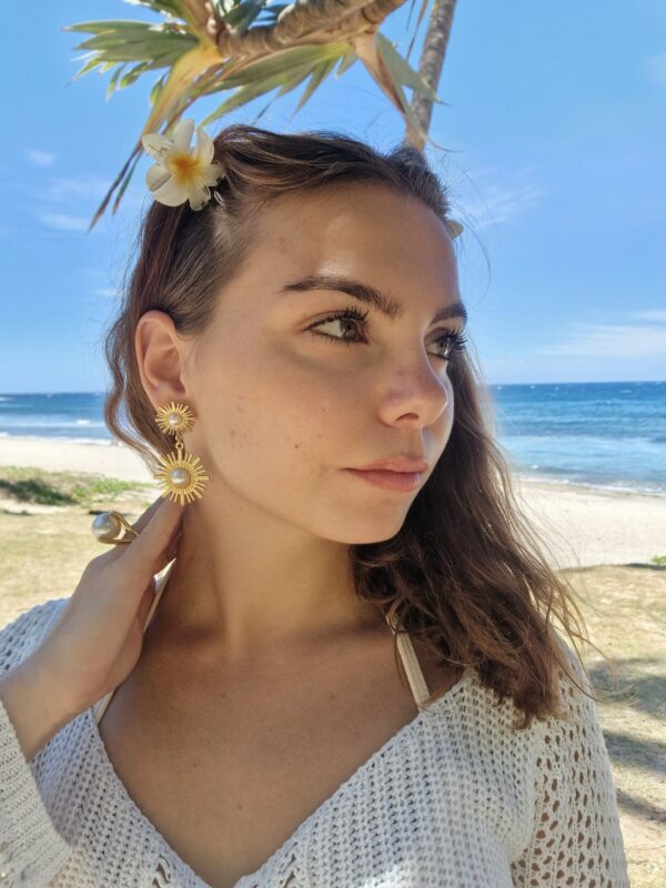 Les boucles d'oreilles "Eclat Solaire"