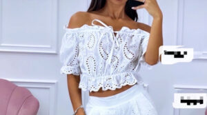 Le crop top en coton Paisley – Image 2